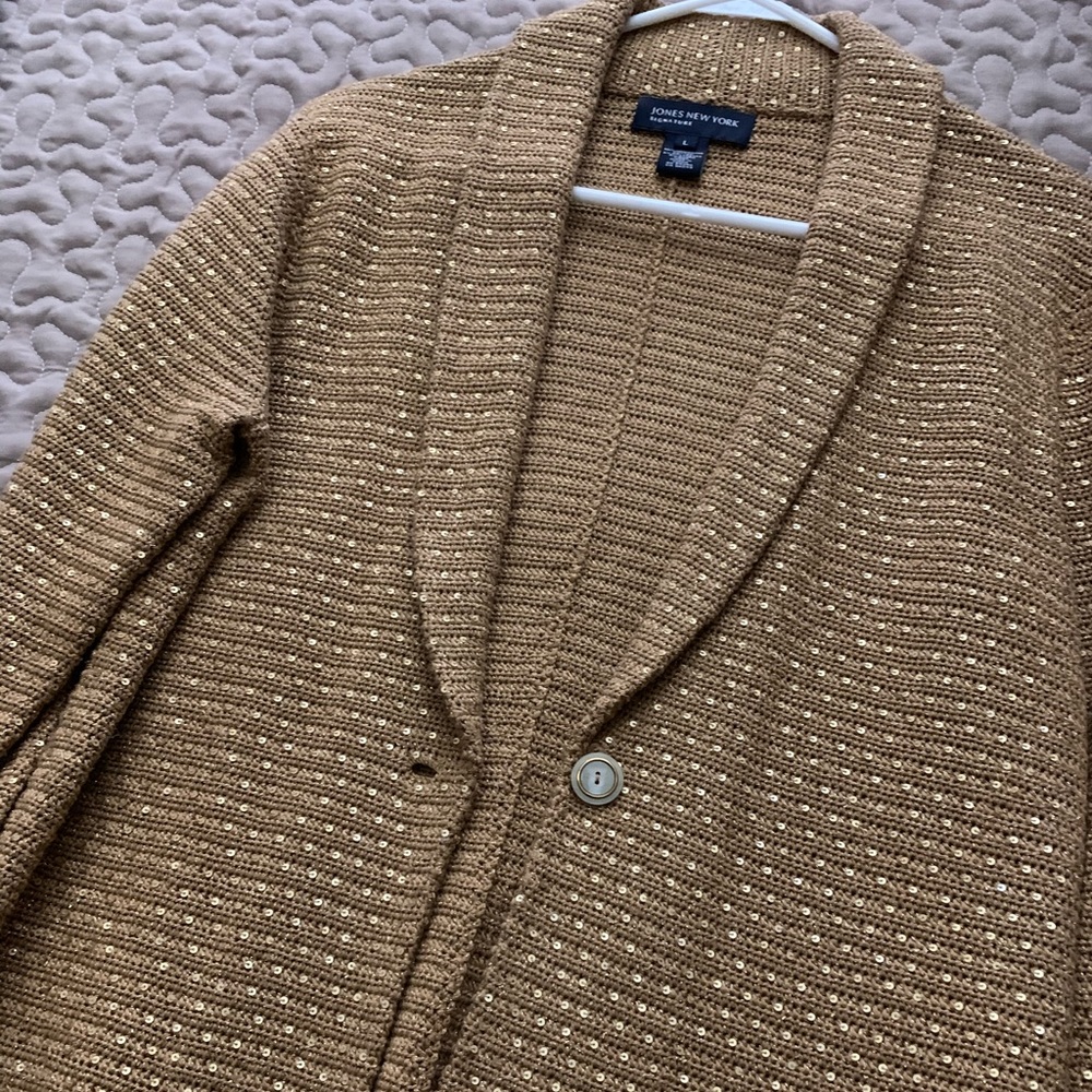 Gold Sequined Blazer